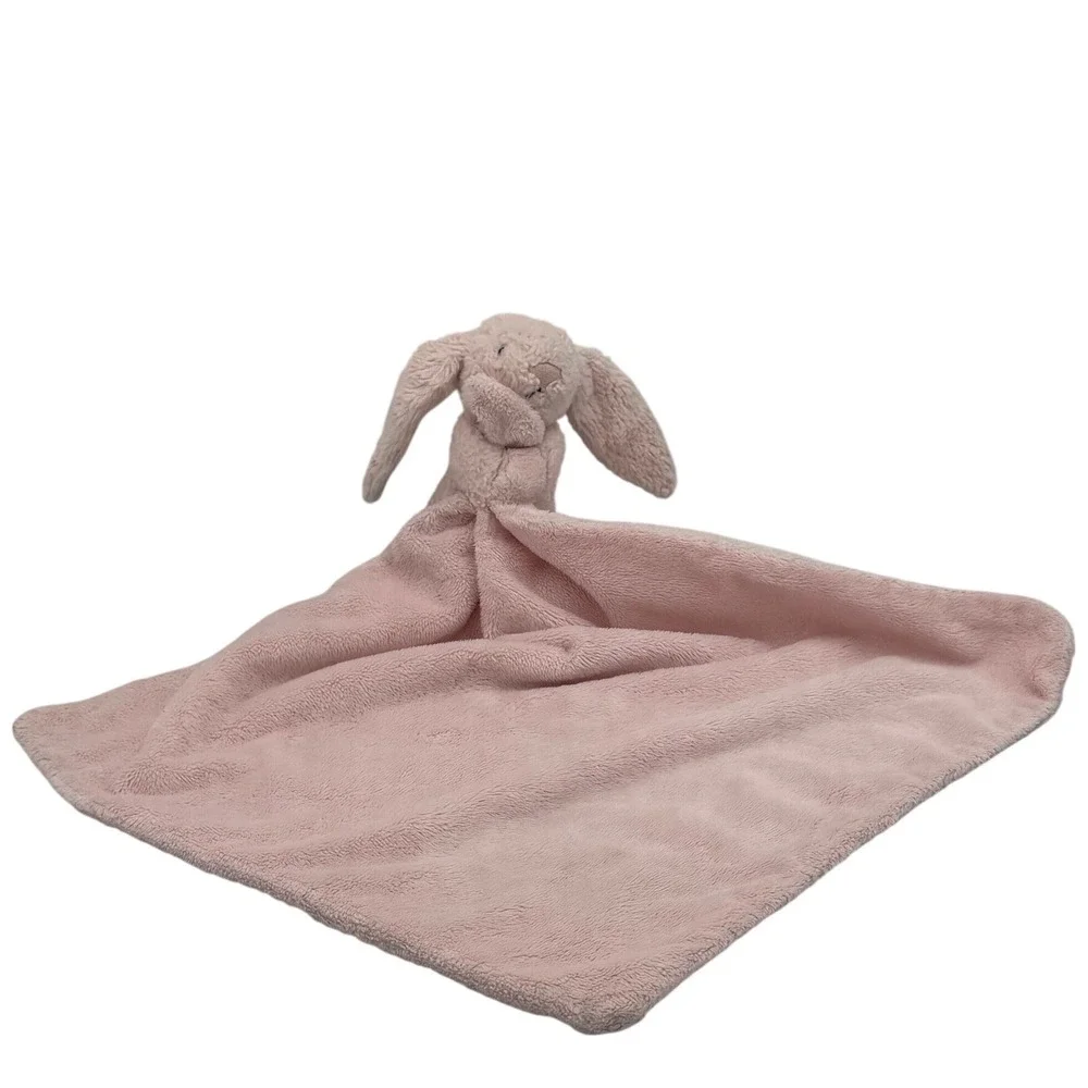 Jellycat Bashful Bunny Soother Pink Security Blanket Lovey 13